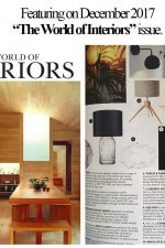 EQLight featuring on The World of Interiors December 2017 issue