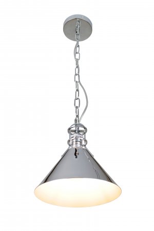 EQPCCC10 Zulia 1-Light Chrome Cone Pendant