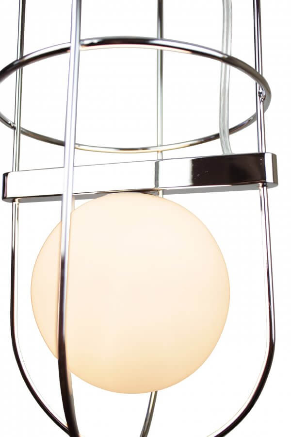 EQPCFMC09 Nicancil 1-Light Mini Globe Chrome Pendant