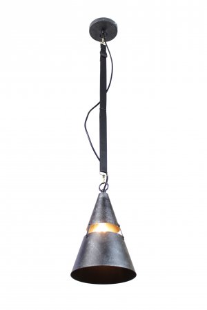 EQPINLBC08 Yalit Industrial 1-Light Black Cone Pendant