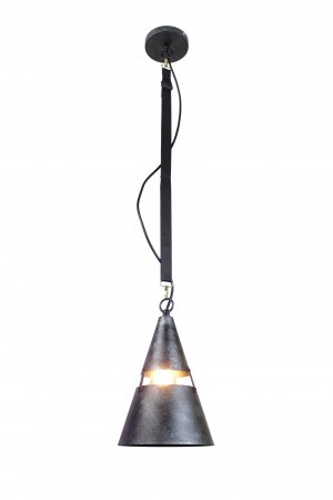 EQPINLBC08 Yalit Industrial 1-Light Black Cone Pendant