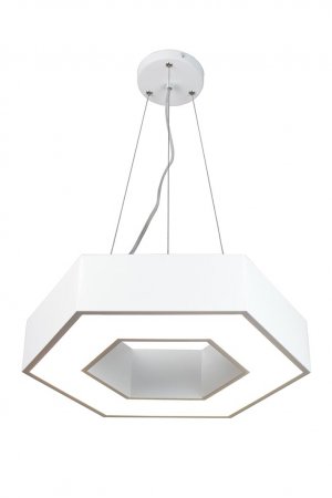 EQPLH16-W Zazil LED Hexagonal 16 White Island Pendant