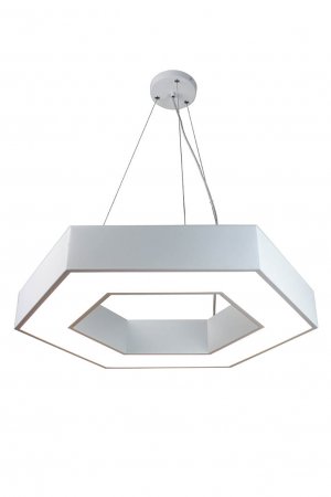 EQPLH24-W Zazil LED Hexagonal 24 White Island Pendant