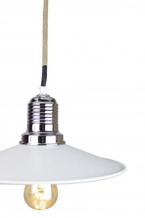 EQPWCR12 Ixtab 1-Light Rope Industrial White Pendant