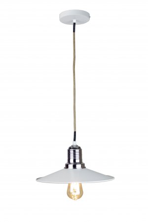 EQPWCR12 Ixtab 1-Light Rope Industrial White Pendant