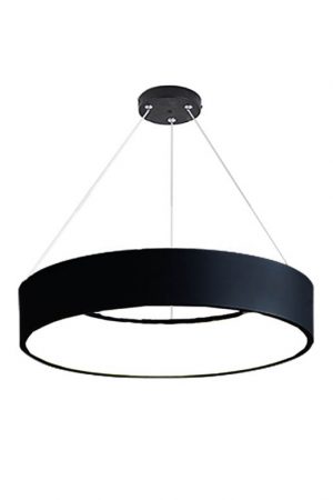 EQ-P-LCA LED Bold Circular Black Pendant 24-in & 32-in