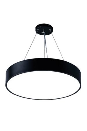 EQ-P-LCB LED Bold Circular Black Pendant 24-in & 32-in