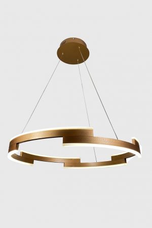 EQPLC24G31 Yadiri Copper LED 50-Watt Circular Pendant