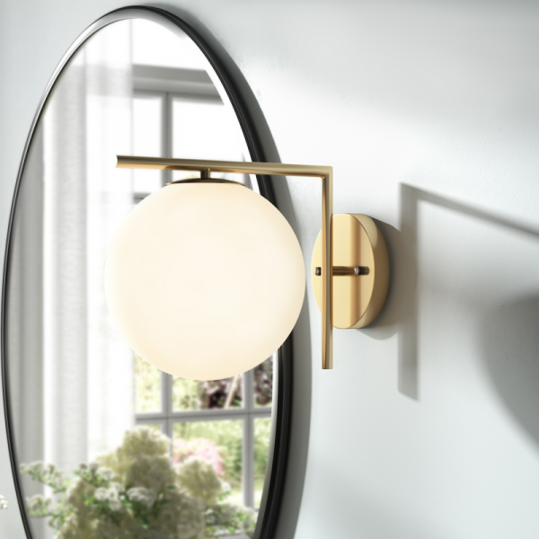 MidCentury Wall Globe Sconce