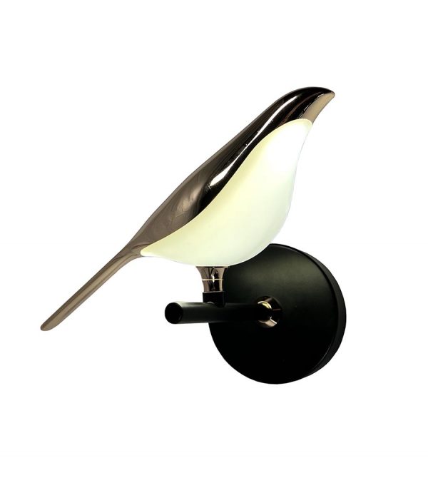 Toh 10-Watt Integrated LED Gold Wall Sconce Bird