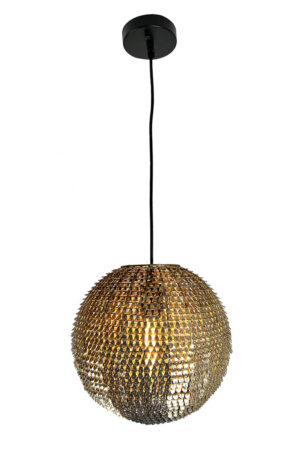 Mactzil 1-Light Satin Brass Globe Pendant